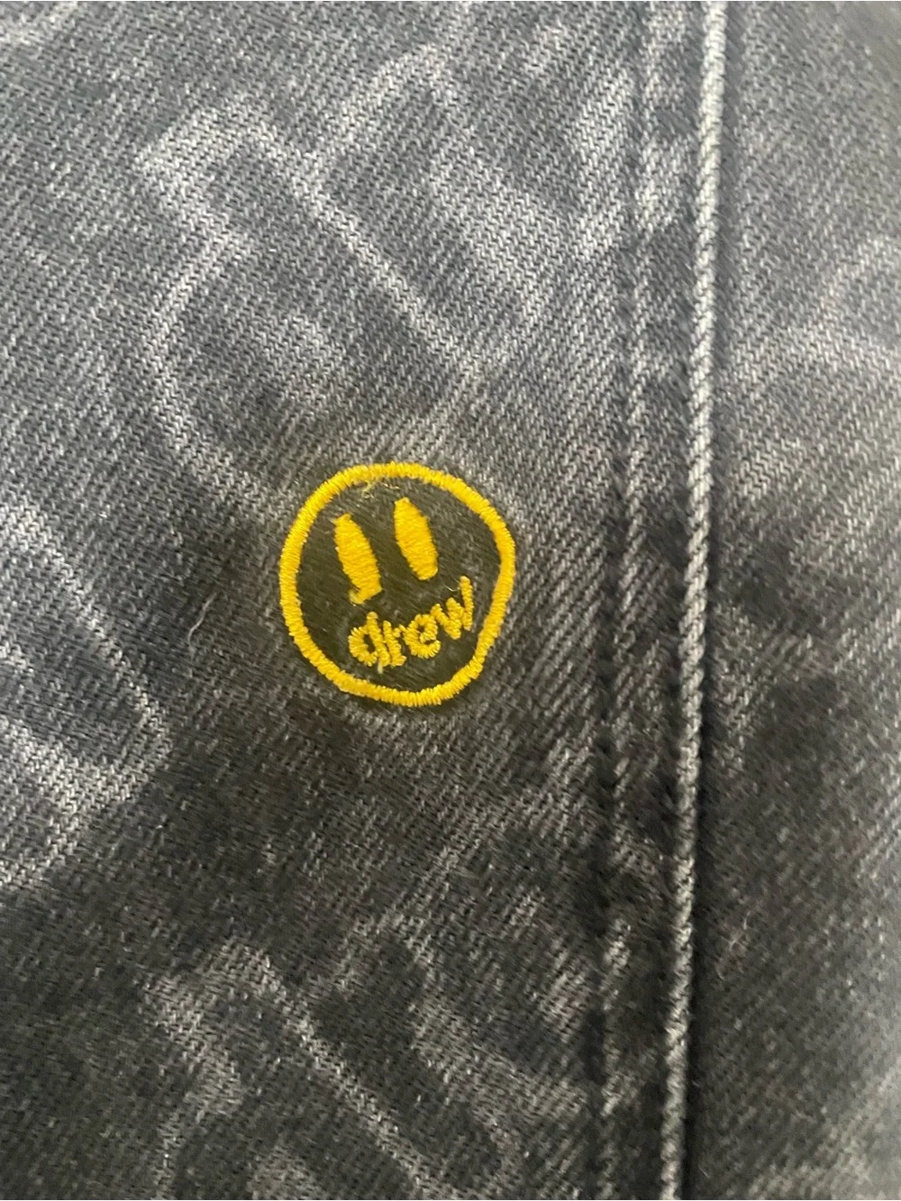 drew house drew print pants black DR-FW22-521 Size 30